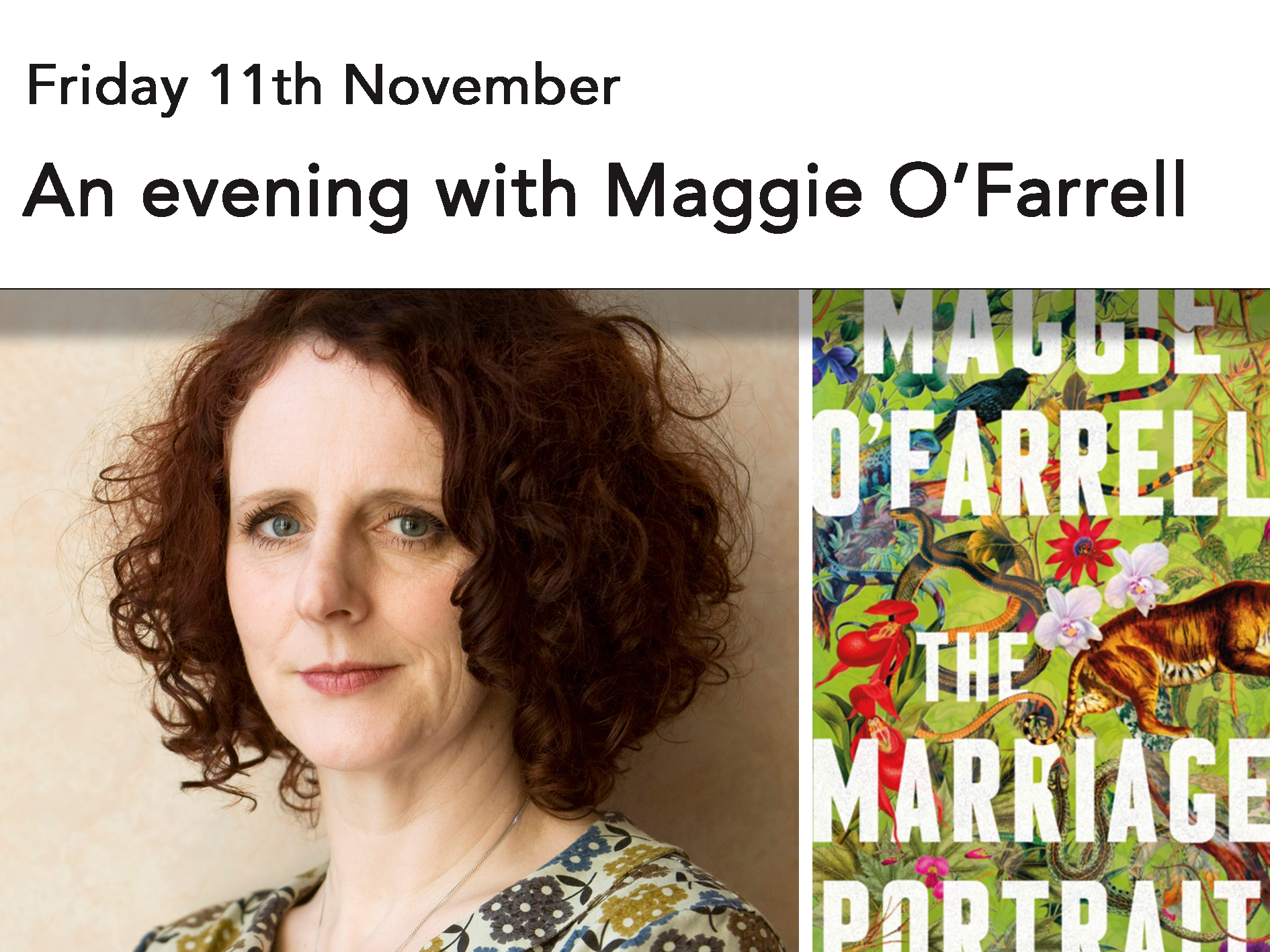 An evening with Maggie O’Farrell