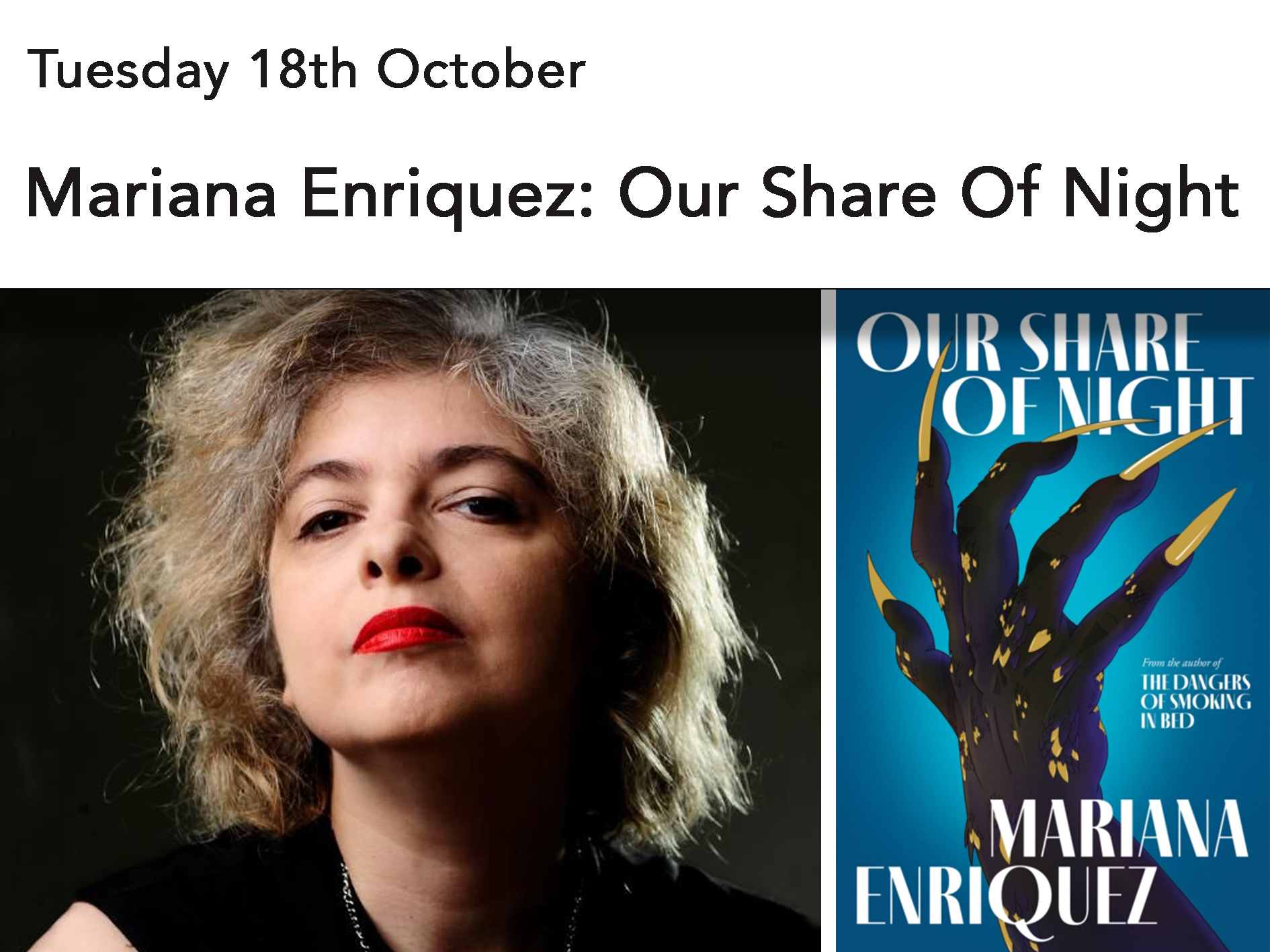 Mariana Enriquez: Our Share Of Night