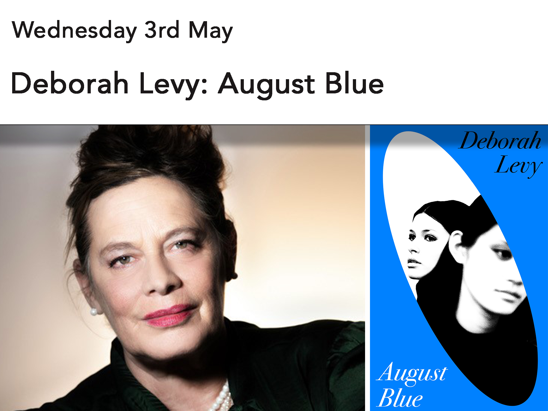Deborah Levy: August Blue