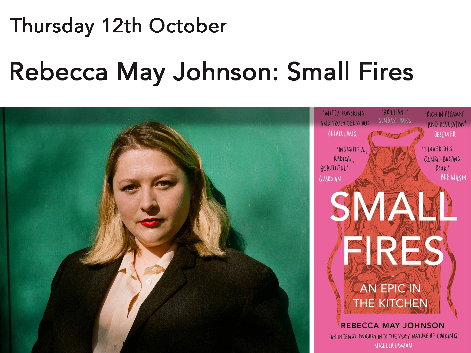 Rebecca May Johnson: Small Fires