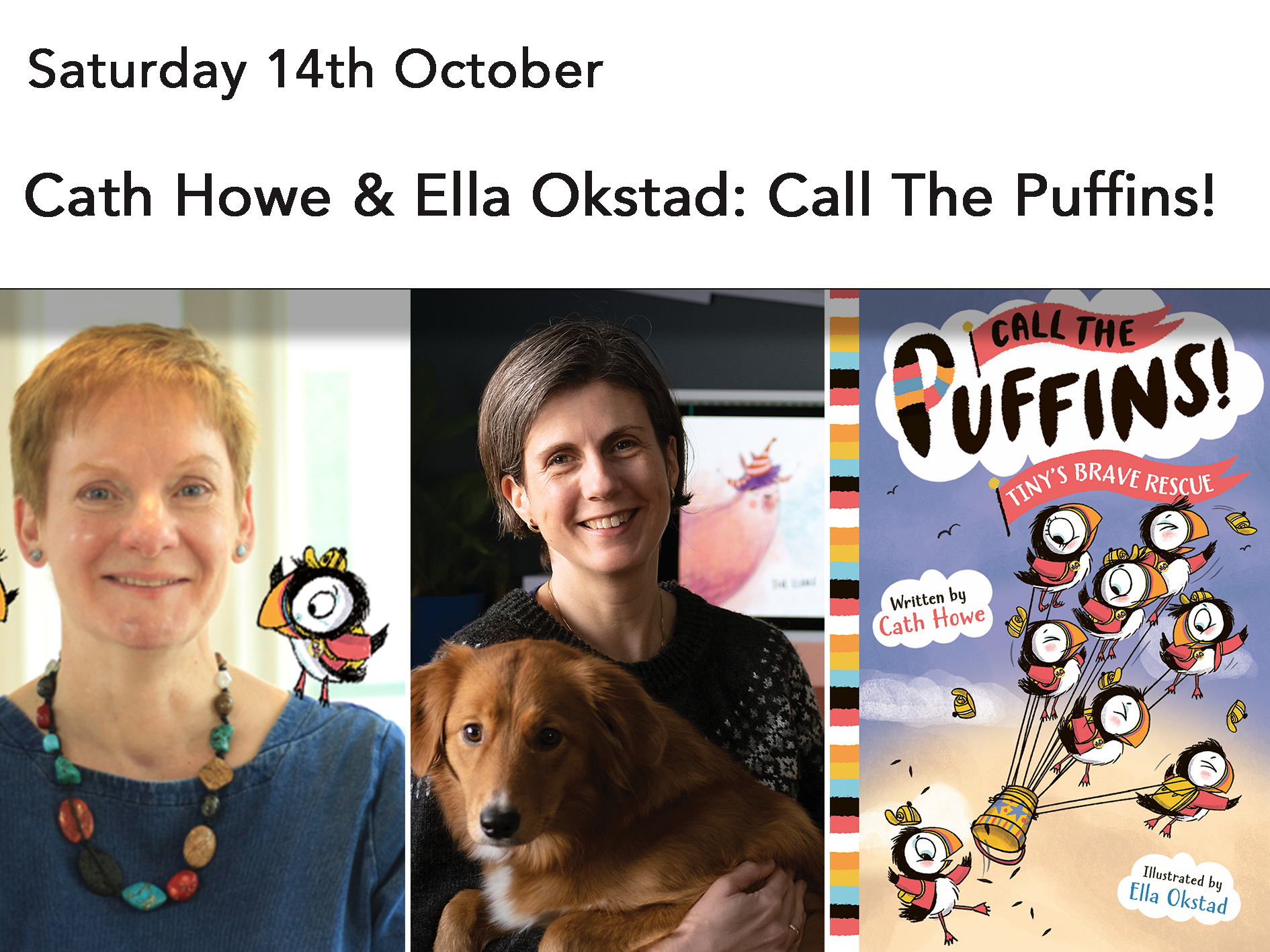 Cath Howe & Ella Okstad: Call The Puffins! (free event)